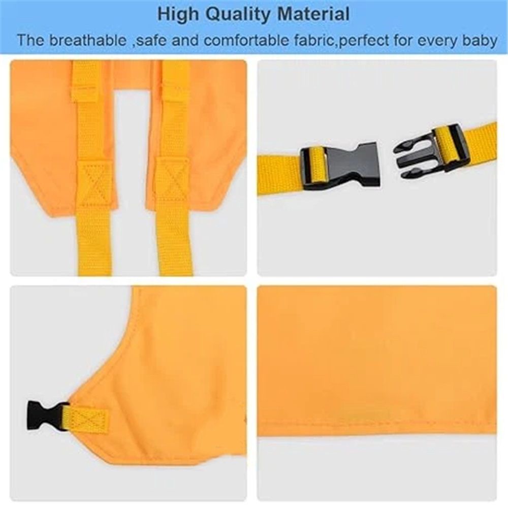 Harness Seat for High Chair Baby Feeding Safety Seat with Strap, Toddler Booster Harness Belt Portable Dining Seat Strap for Travel Home Restaurant Shopping (Yellow)