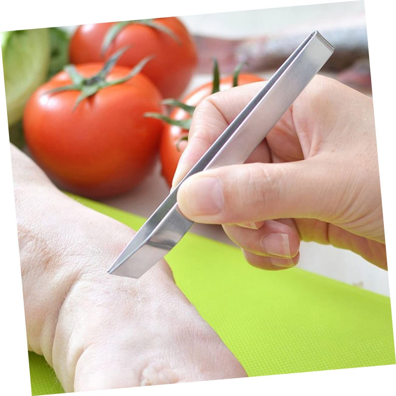 Stainless steel fish bone tweezers, precision bone removal tools, seafood food clips, and flat tweezers for pig hair