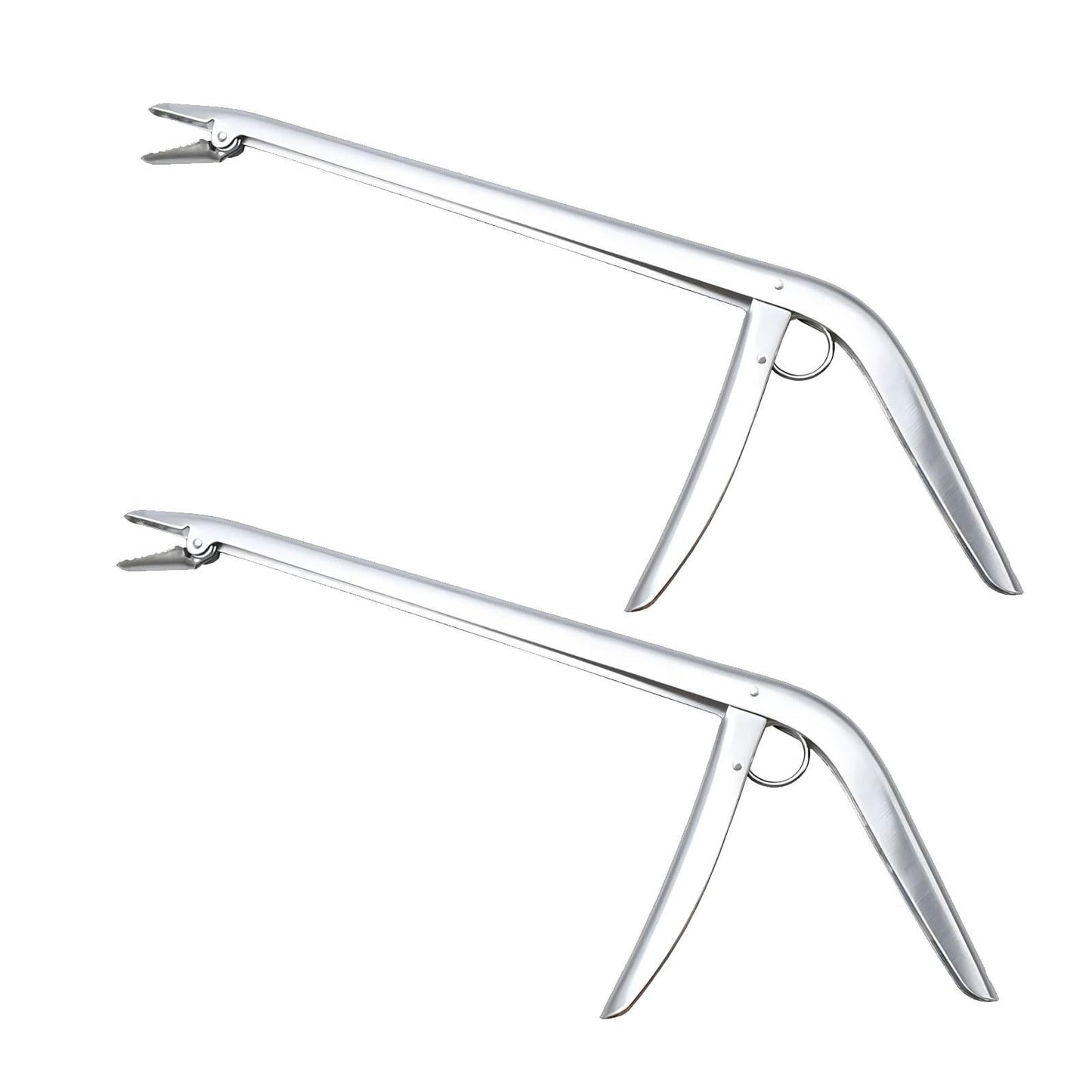 2pcs Stainless Steel Unhooking Device Fish Clamp Clip Catch Fishing Hook Remover Plier Tool Tackle for Fishing Trailer