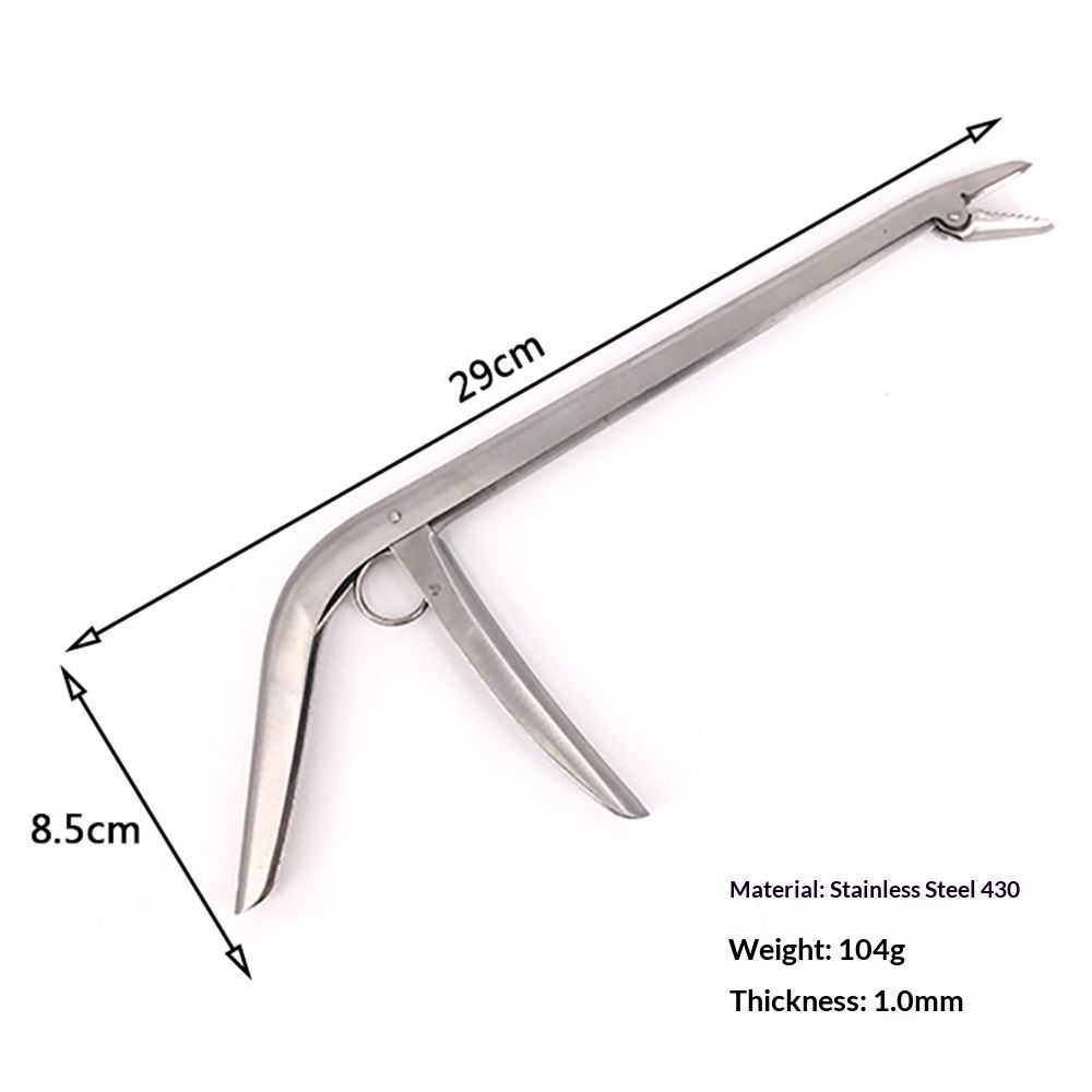 2pcs Stainless Steel Unhooking Device Fish Clamp Clip Catch Fishing Hook Remover Plier Tool Tackle for Fishing Trailer