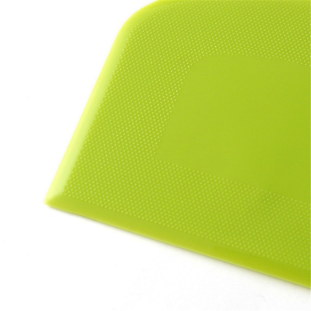 Bench scraper for baking, Bowl scraper for baking, food-safe plastic dough cutter, flexible plastic scraper, practical table scraper, multi-functional food scraper, white, green 2 pack