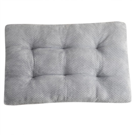Deluxe Pet Beds, Super Plush Dog or Cat Beds Ideal for Dog Crates, Machine Wash & Dryer Friendly (Light Gray,55*40cm)