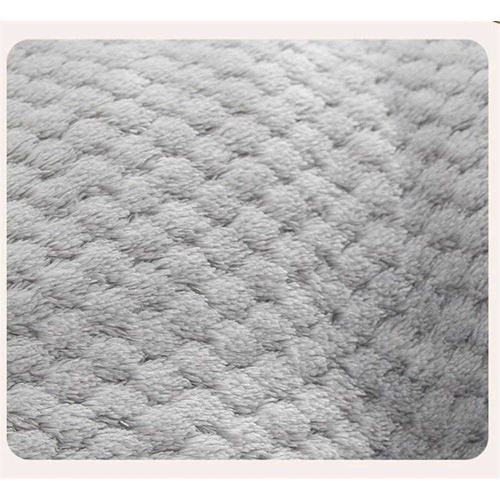Deluxe Pet Beds, Super Plush Dog or Cat Beds Ideal for Dog Crates, Machine Wash & Dryer Friendly (Light Gray,55*40cm)