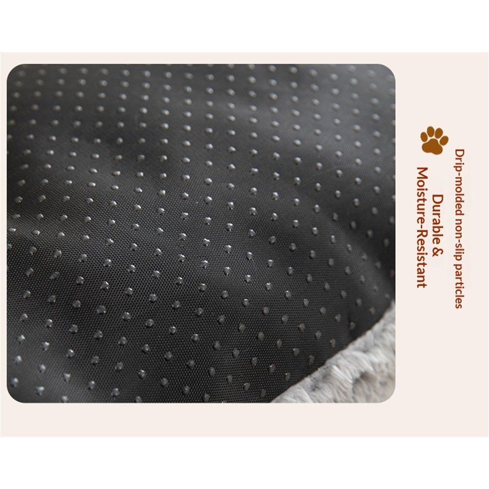 Deluxe Pet Beds, Super Plush Dog or Cat Beds Ideal for Dog Crates, Machine Wash & Dryer Friendly (Light Gray,55*40cm)