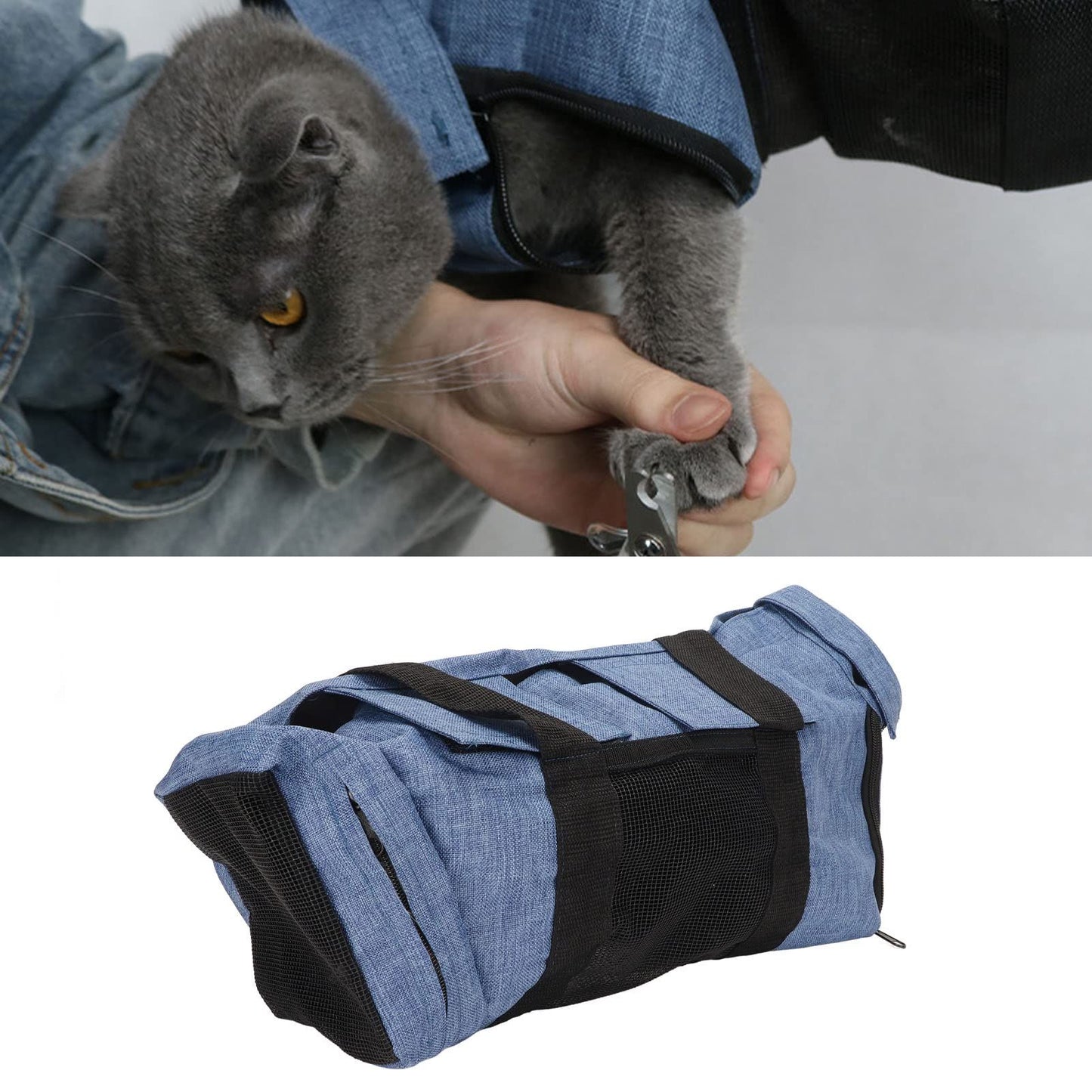 Cat Nail Clipping Cleaning Grooming Restraint Bag  Bath, beauty, injection, handbag, portable Oxford cat bag for going out