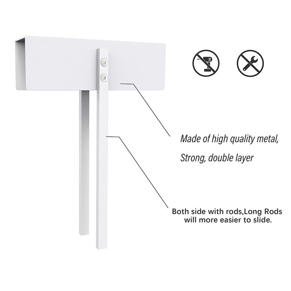 Metal Bifold Door Lock - Double Door Child Safety Locks Keep Toddler, Cats&Dogs Out of Closets, Cabinets, Pantry - No Need Install (1PC)