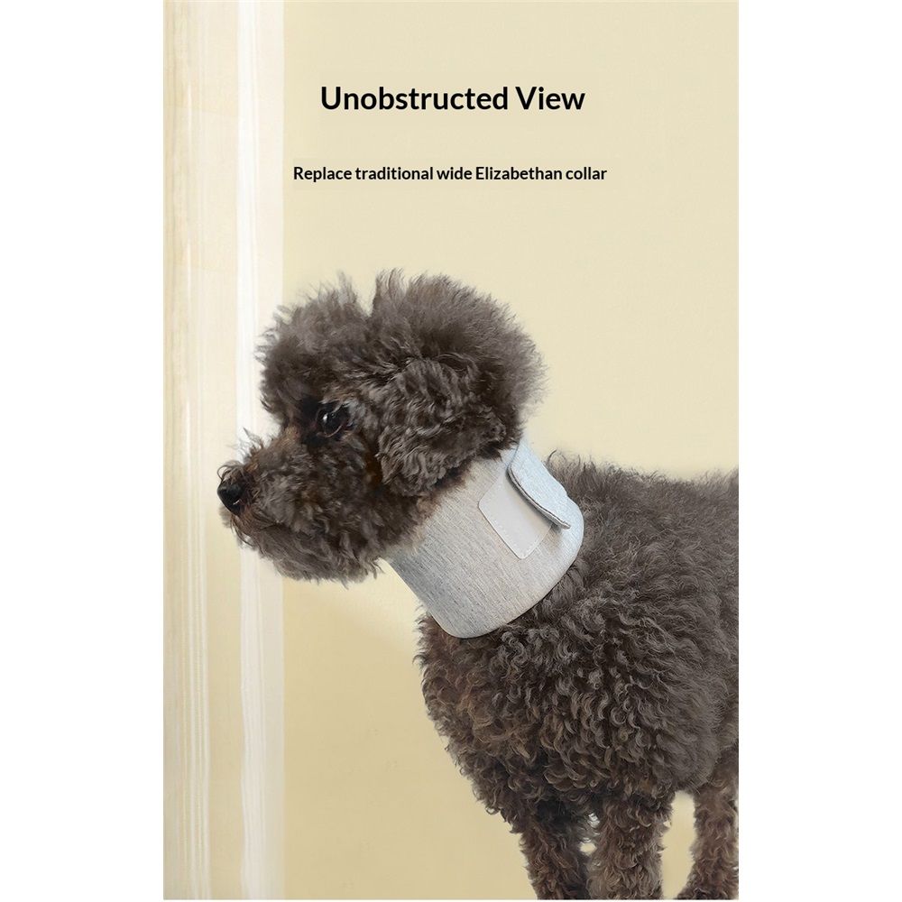 Cat Neck Brace Elizabethan Collar for Pet After Surgery Recovery Adjustable Breathable Neck Cervical Cone for Small Medium Dogs Puppies Kittens with Spinal  Issues (Grey, S)