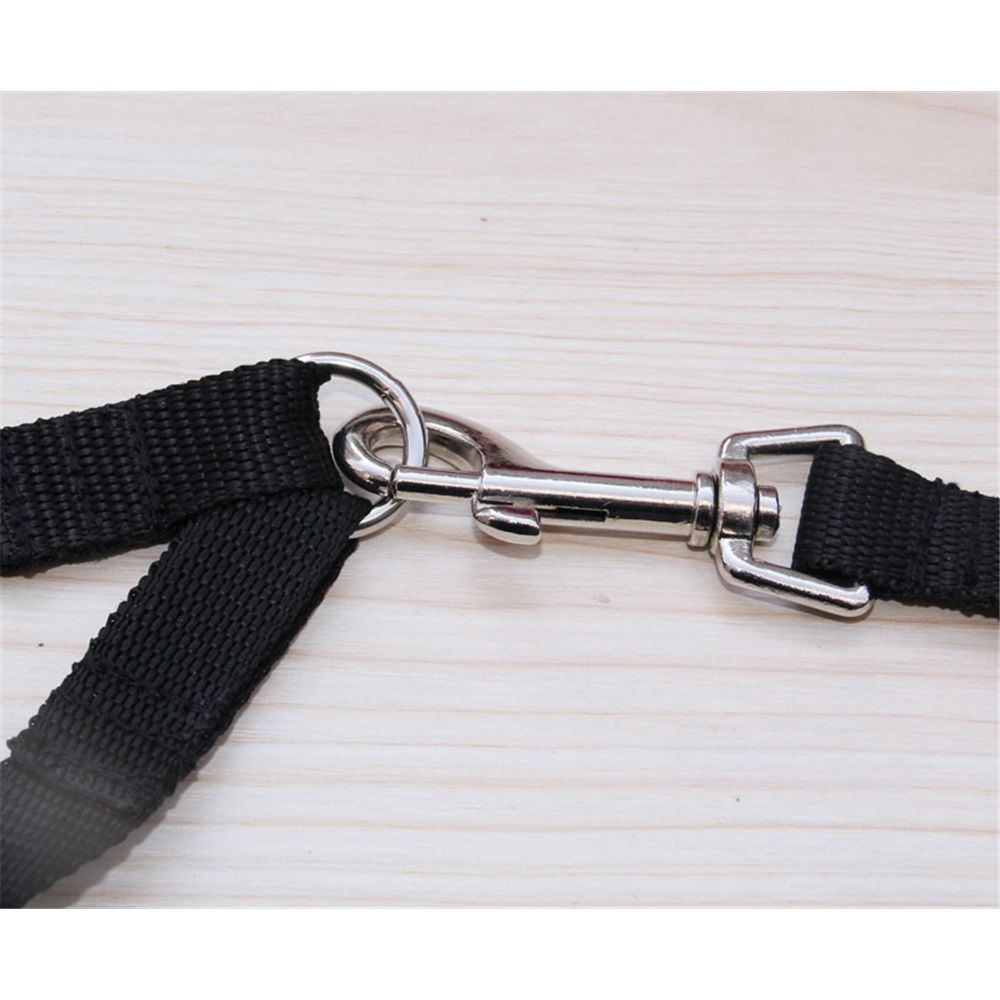 Coupler for Walking Two Medium or Larger Dogs Together,  （Medium length 45 centimeters, width 2.0 centimeters black）