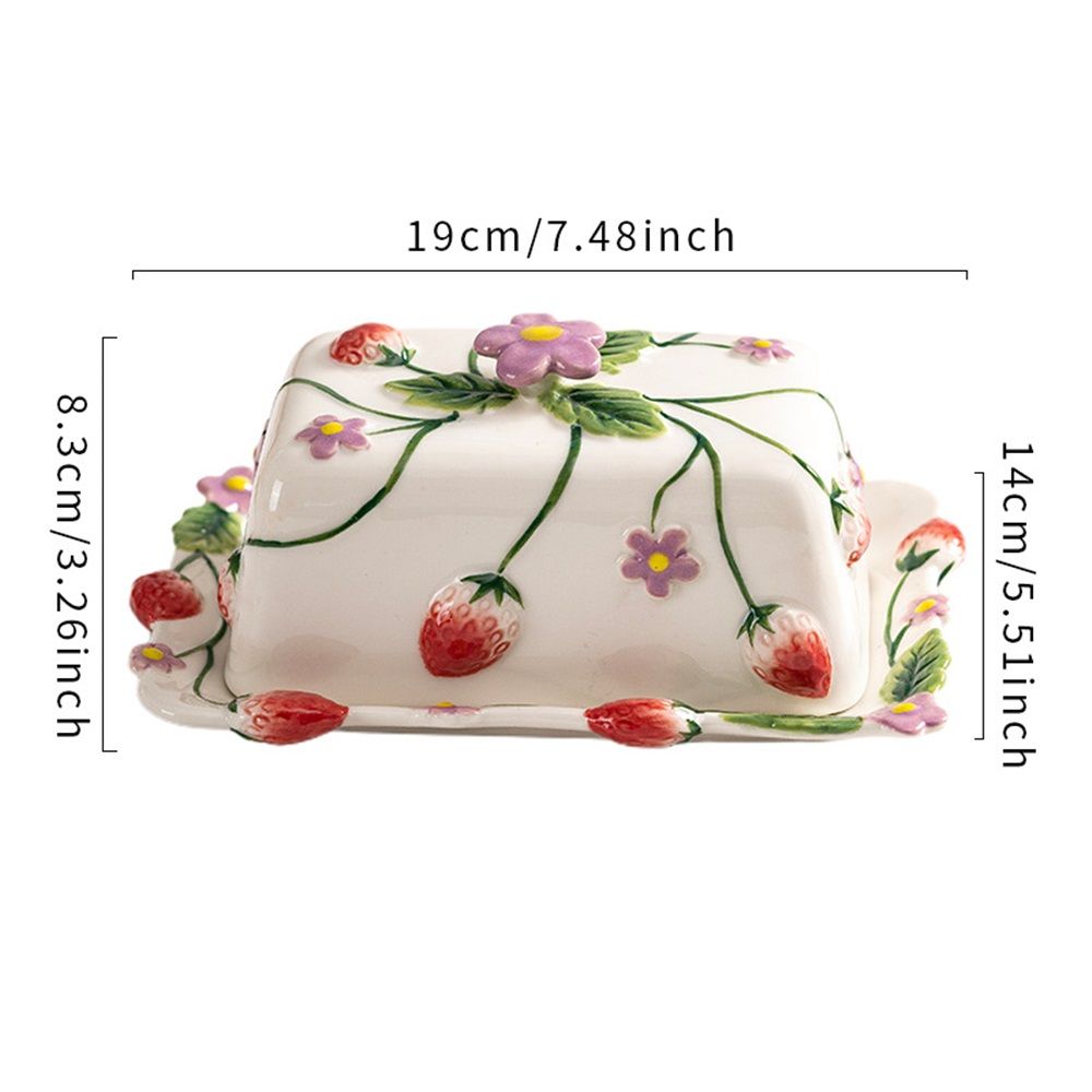 Fun Ceramic Butter Dish with Lid for Countertop –  Unique Kitchen Accessories, Cute Butter Dish with Cover for Countertop,
