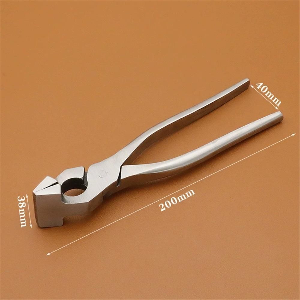 Flatten Pliers Side Flush Cutters Nipper Tool for Leather Craft Bag Belt Wallet Making Precision Cutting and Trimming