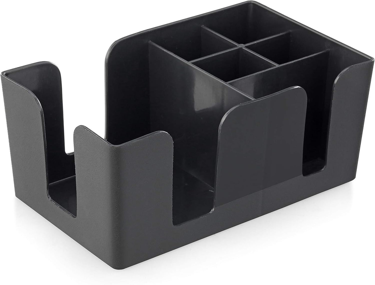Multi functional tissue box, bar counter, straw box, storage mixing bar, storage box, KTV storage box（Black）