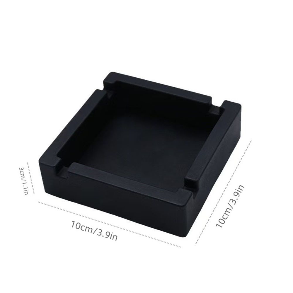 2pcs Large Black Silicone Cigar Bulk Ash tray, Unbreakable Cigar Ashtray, Flexible Deep Bowl Silicone Cigar Ashtrays for Patio/Indoor/Outdoor/Deco(10*10*3cm）
