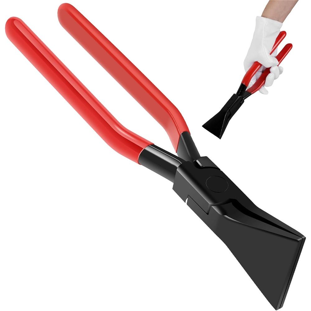 Hand Seamers Metal Sheet Metal Bender Tool, Steel Metal Bending and Flattering Pliers,Straight/180° Sheet Metal Tools Set（60MM*0° 270MM）