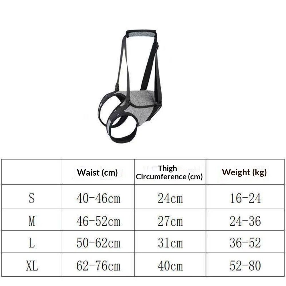 Dog Halter Harnesses, Adjustable Lift  For Large Dogs, Dog Sling For Medium Dogs Hind Leg Support To Help Rehabilitate, Soft Padded Dog Support Harness For Elderly, Injured, Arthritic(L)
