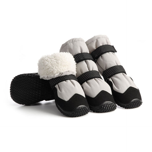 Winter Dog Snow Boots with Warm Lining, Dog Shoes for Large Small Medium Dogs, Dog Booties and Paw Protectors, Anti-Slip Dog Shoes with Reflective for Snow, Hardwood Floors, Hiking (Size 2)
