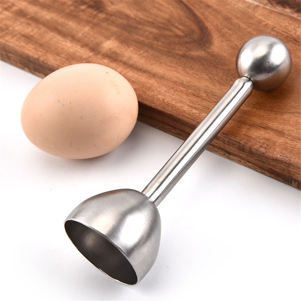 Pack of 2 Stainless Steel Egg Toppers - Perfect Opener for Soft & Hard Boiled Eggs, Easily Cut and Remove the Top of Soft-Boiled Eggs
