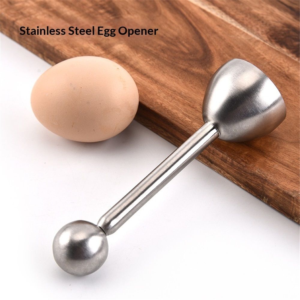 Pack of 2 Stainless Steel Egg Toppers - Perfect Opener for Soft & Hard Boiled Eggs, Easily Cut and Remove the Top of Soft-Boiled Eggs