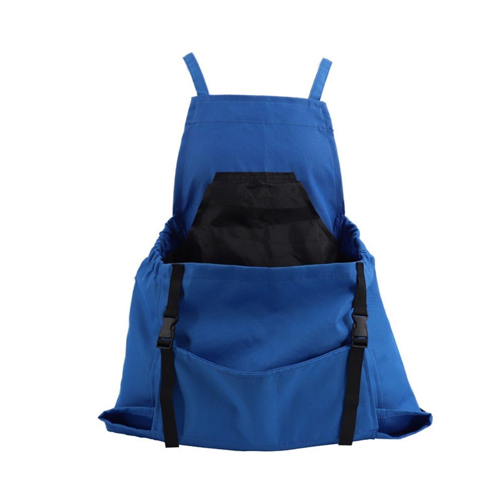 Gardening Apron, Garden Apron with Quick Release Pockets,Water Resistant Oxford with Adjustment Cross Strap,blue