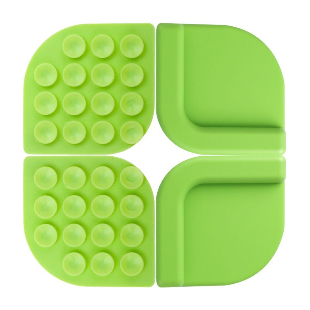 2 set Silicone Non-Slip Feet for Cutting board, Preventing Cutting Injuries in the Kitchen Chopping Boards Feet for Kitchen Safe, Warm Gifts for Kitchen & Home Protector (Green)