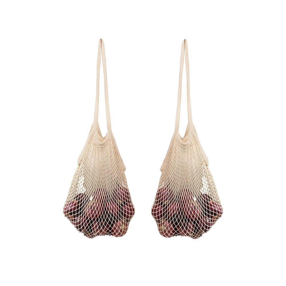3 pack Cotton Mesh Onion Storage Bags - Cotton, Reusable, and Washable Mesh Bags for Storing Potatoes, Onions, Garlic, and Other Root Vegetables - Foldable, Lightweight, and Airy Breathable (3 Totes) Only bags