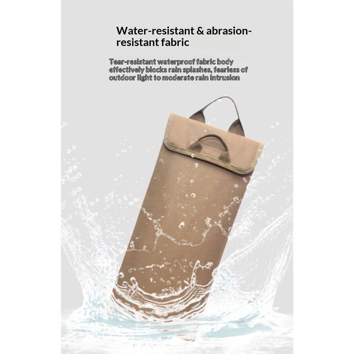 Water Bladder Insulator Bag, khaki polyester Hydration Insulation Sleeve Cover Cooler Accessories 3L Protective Bag Keep Cold（Excluding inner container）