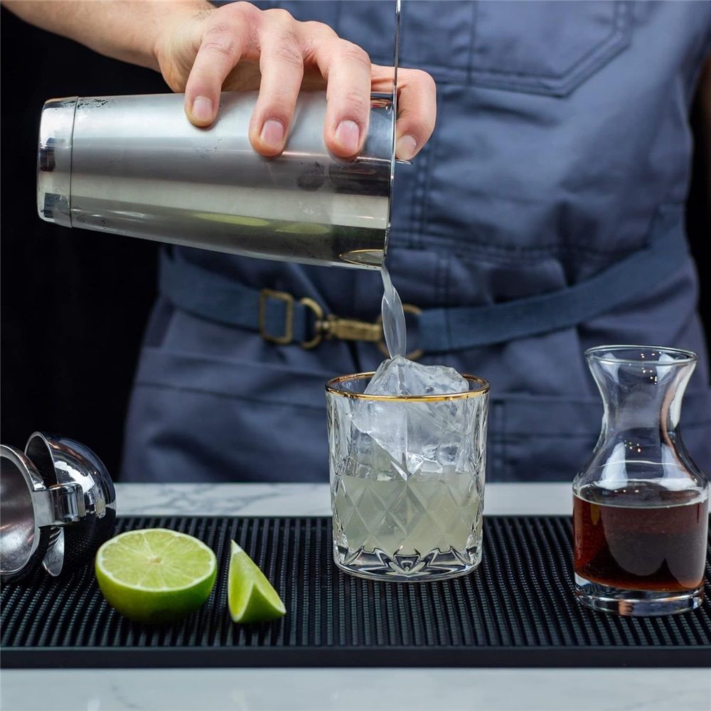 Shaker Cocktail Tin, Set (21 oz and 28 oz), Stainless Steel,Two Piece Shaker Cup Drink Mixer for Bartender – Silver Bar Tools Weighted Shaking Tin
