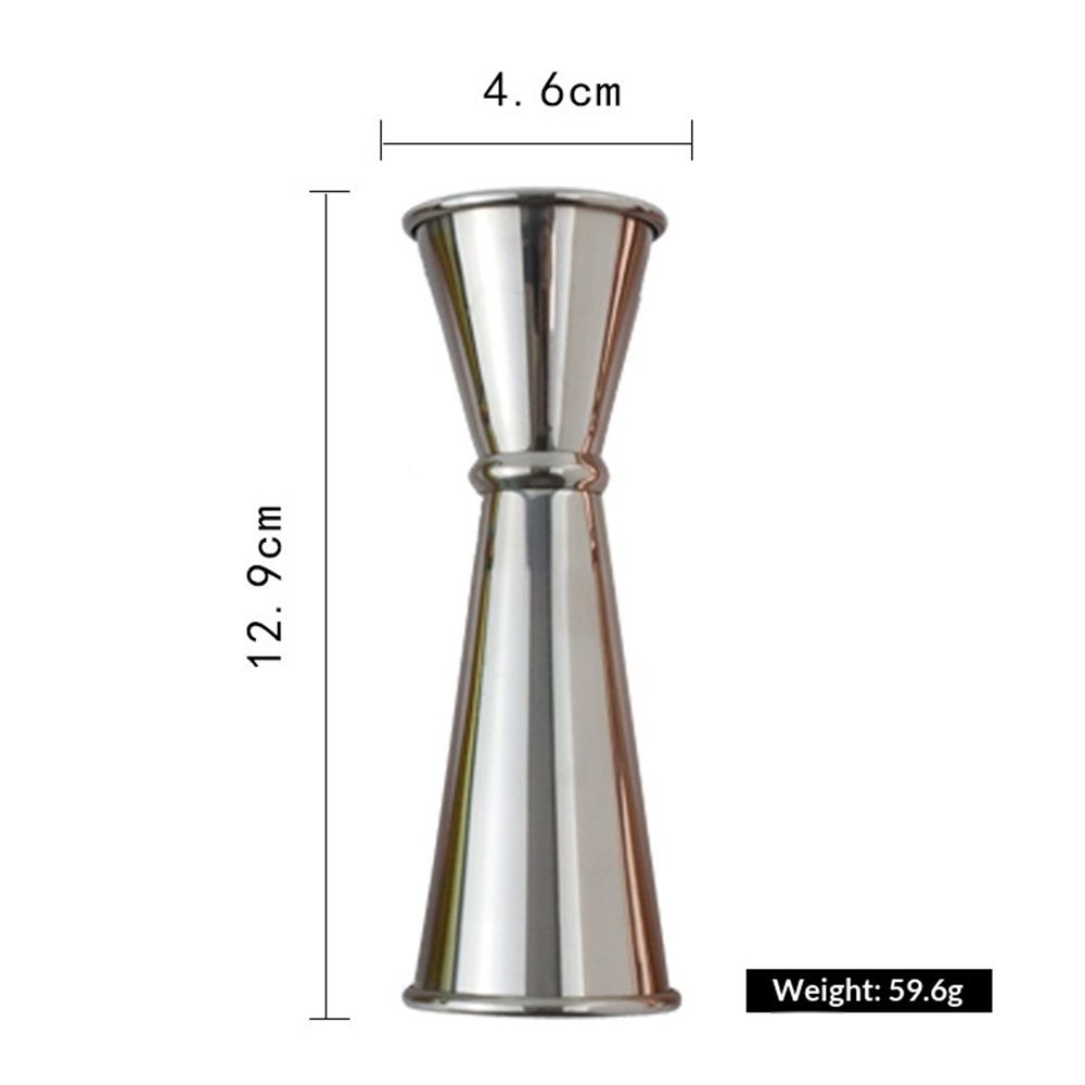 4-Piece Dual-Sided Bartending Jigger Set - 1oz & 2oz Measured Markings, Stainless Steel, Food-Grade Cocktail Measuring Tool for Professional & Home Bars
