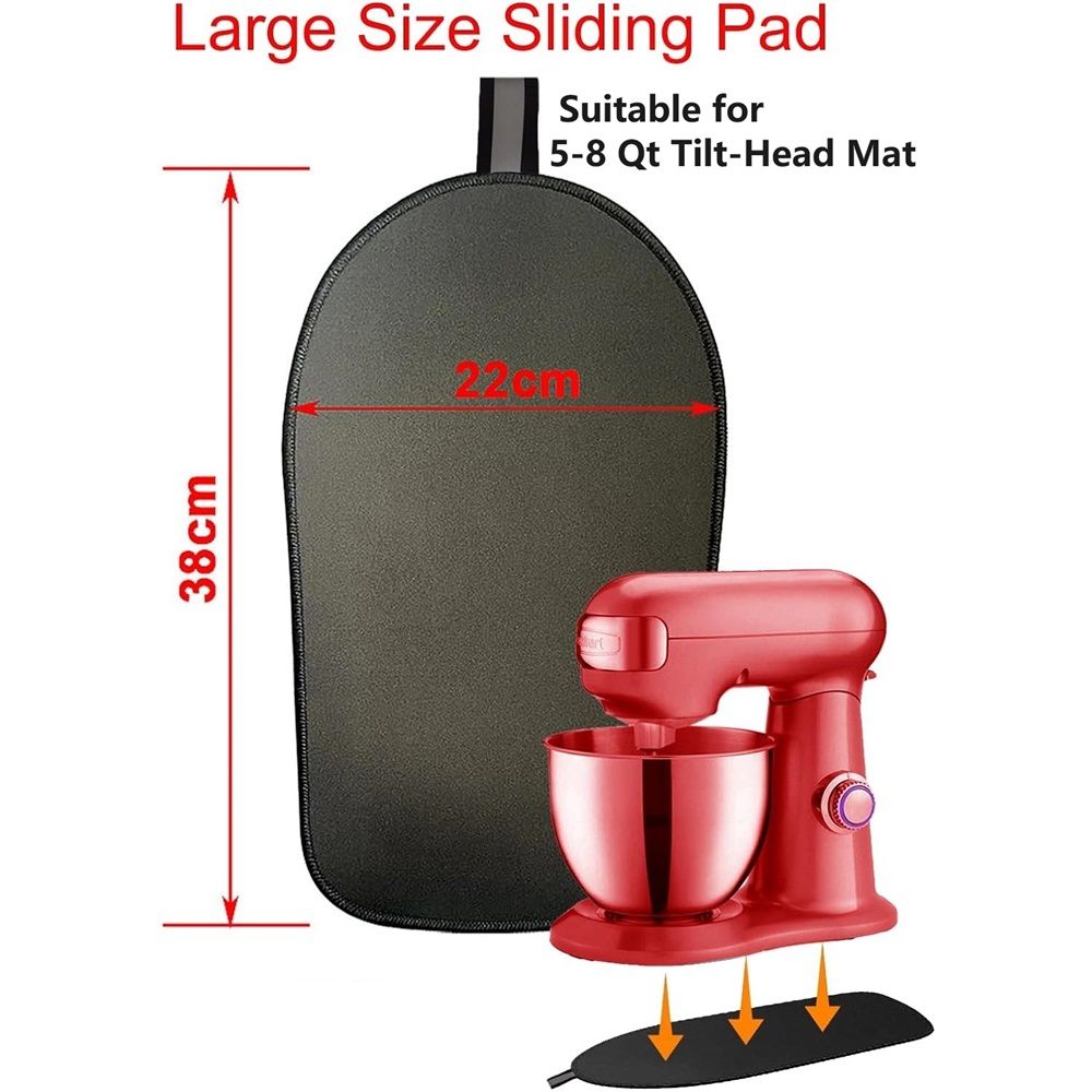 2 pack Sliding Mat for Kitchenaid Mixer, Mixer Mover Slider Pad 6L-8L Tilt-Head Stand Kitchen Appliance Mat
