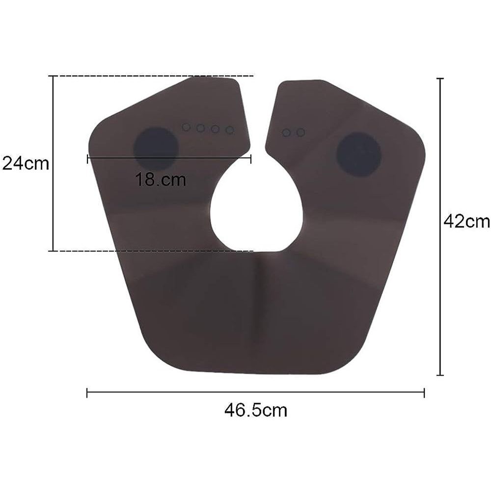 Hair Cutting Collar, Silicone Salon Hair Dye Pad Soft Hair Shawl Neck Guard for Hairdressing Hair Cutting Hair Dye Perm and Shampoo (gray)