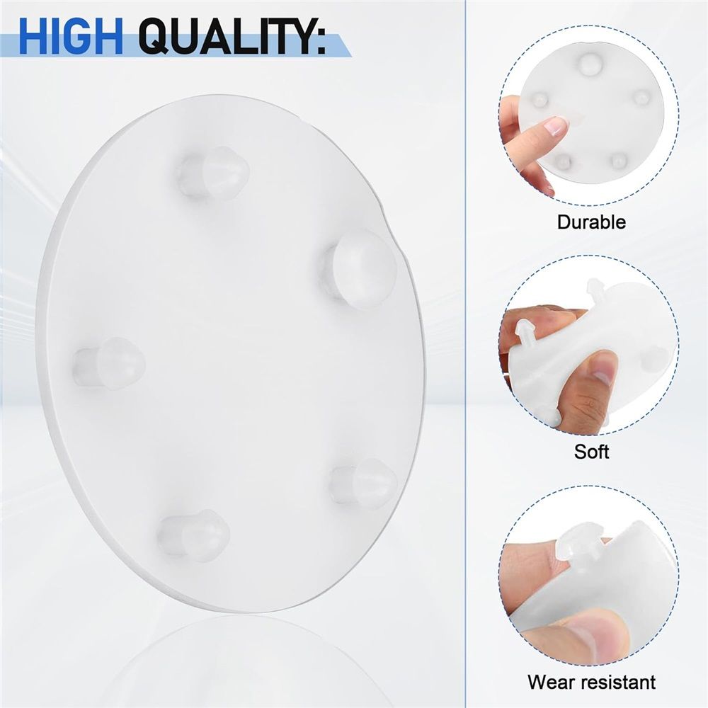 4 Pack Toilet Silicone Flapper Seal Replacement for Standard  Toilet Tank Flapper, Toilet Tank Gasket Seal 3 Inch Compatible , Toilet Tank Parts