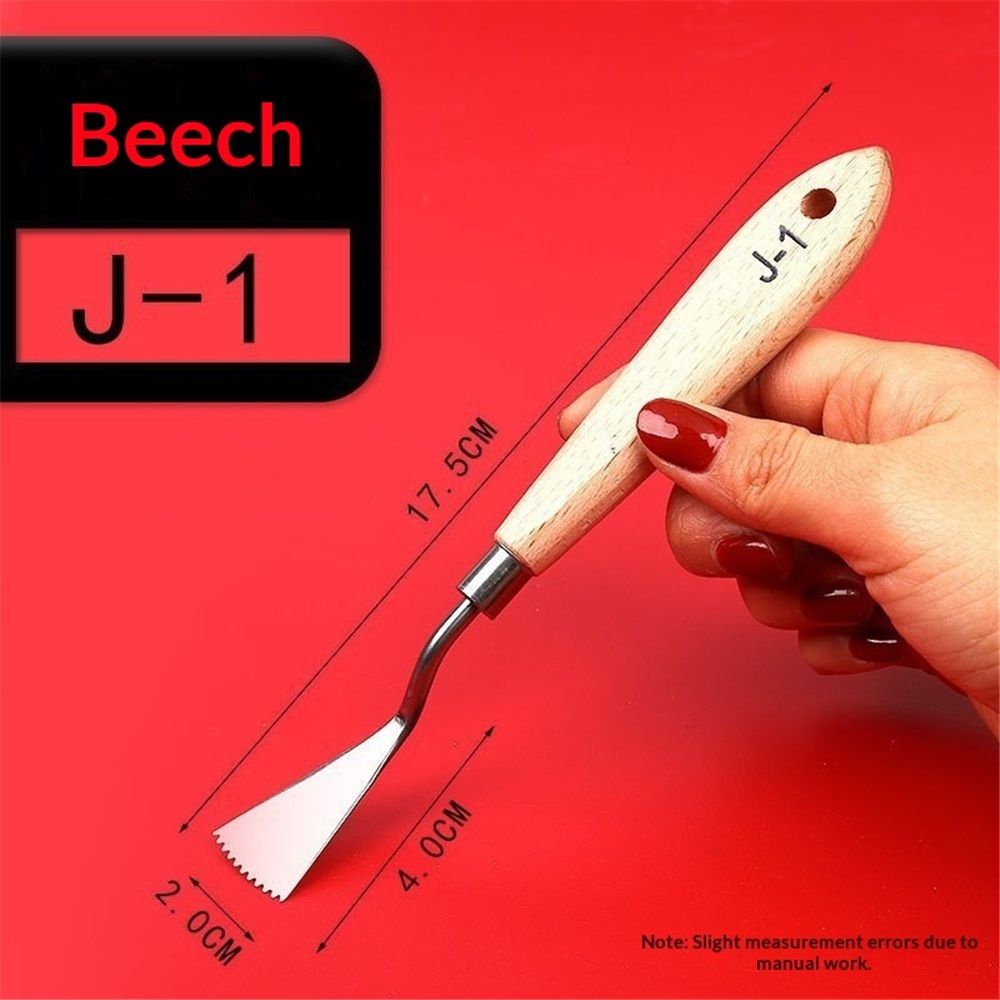 Paint Knife Set - 10pcs Stainless Steel Spatula Palette Knife Painting Tools Knives Wood Handle with Different Shapes and Sizes for Oil Painting, Acrylic Mixing