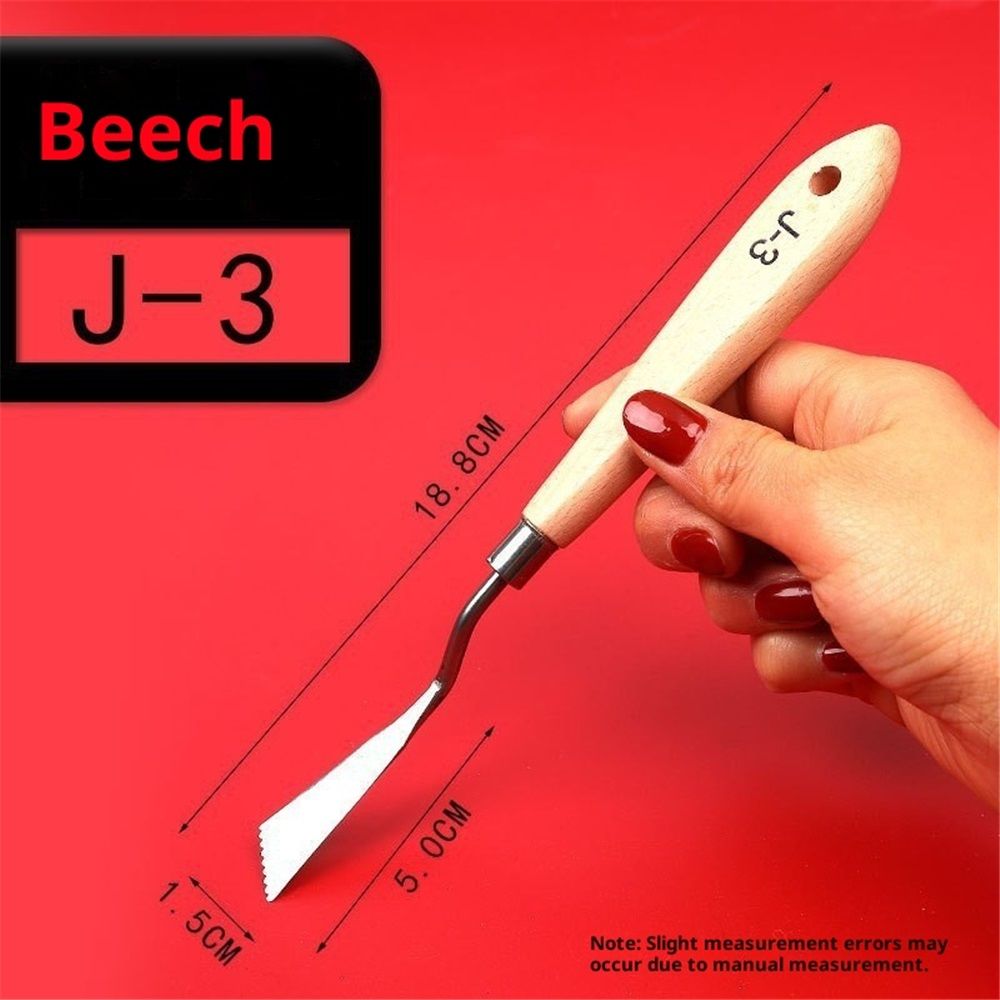 Paint Knife Set - 10pcs Stainless Steel Spatula Palette Knife Painting Tools Knives Wood Handle with Different Shapes and Sizes for Oil Painting, Acrylic Mixing