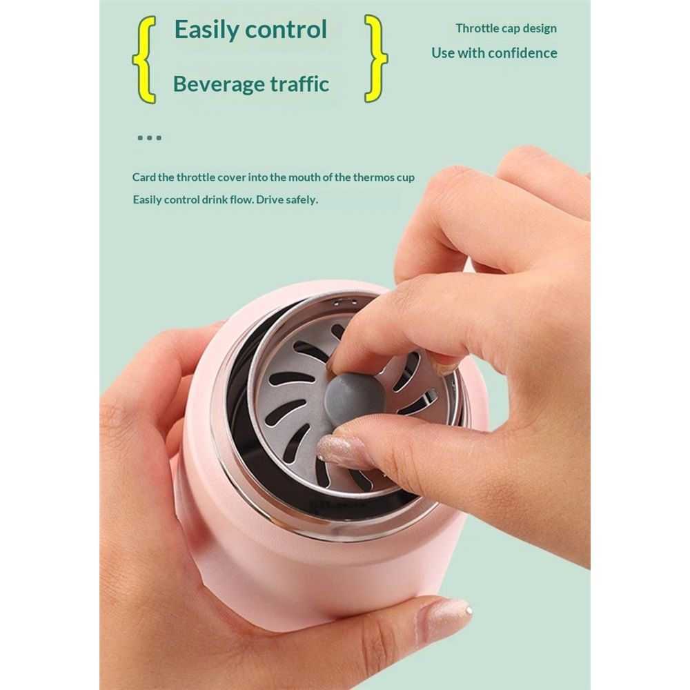 Vessel Lined Travel Tumbler w/Splash Guard and Leak-Proof Lid  for Lunch Box Bag Coffee, Pink (14oz/400ml)
