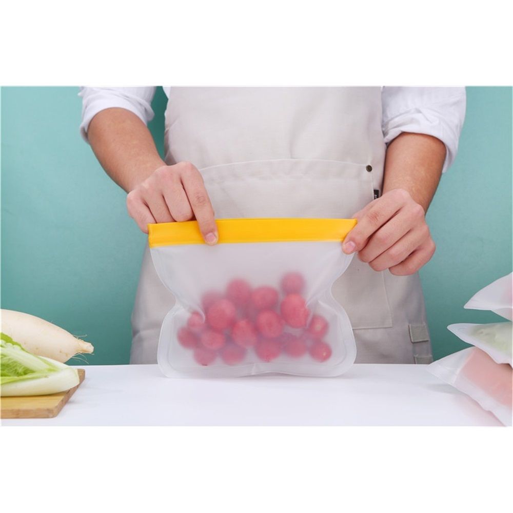 16 Pack Dishwasher Safe Reusable Snack Bags, BPA Free Storage Bags, Extra Thick Leakproof Freezer Bags Free Lunch Bags Food Storage（only bag）