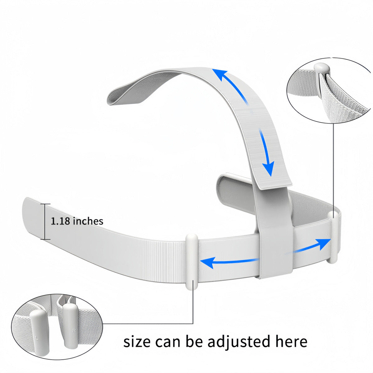 1 pc oculus meta quest2 Original headband/elastic tie headband