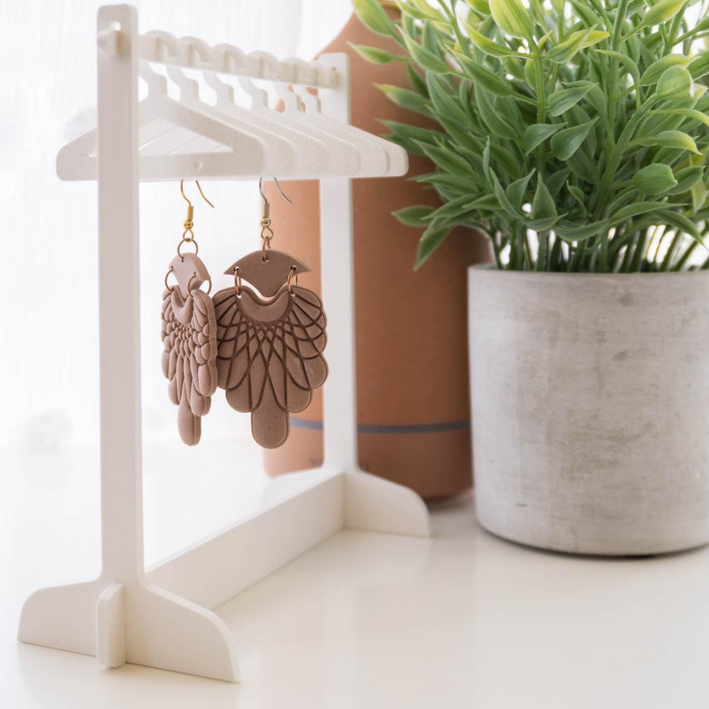 Earring Holder,Earring Display, Earring Hanger, , Jewelry Display Jewelry hanger Multiple style hangers available, clothing rack for earrings（black）