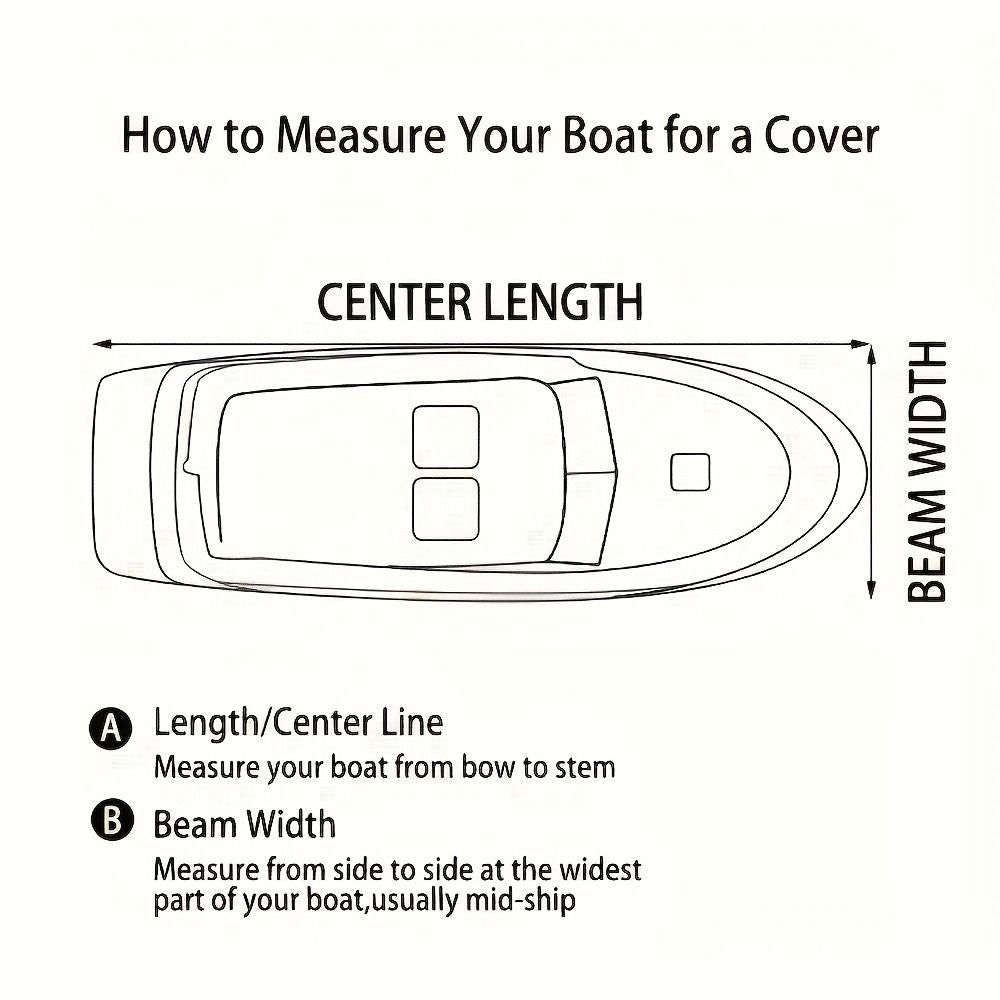 Trailerable Boat Cover – 600DHeavy Duty Waterproof Tarp with Storage Bag, Designed for V-Hull, Fish & Ski, Runabout, Bass & Fishing Boats,17-20FTSilver