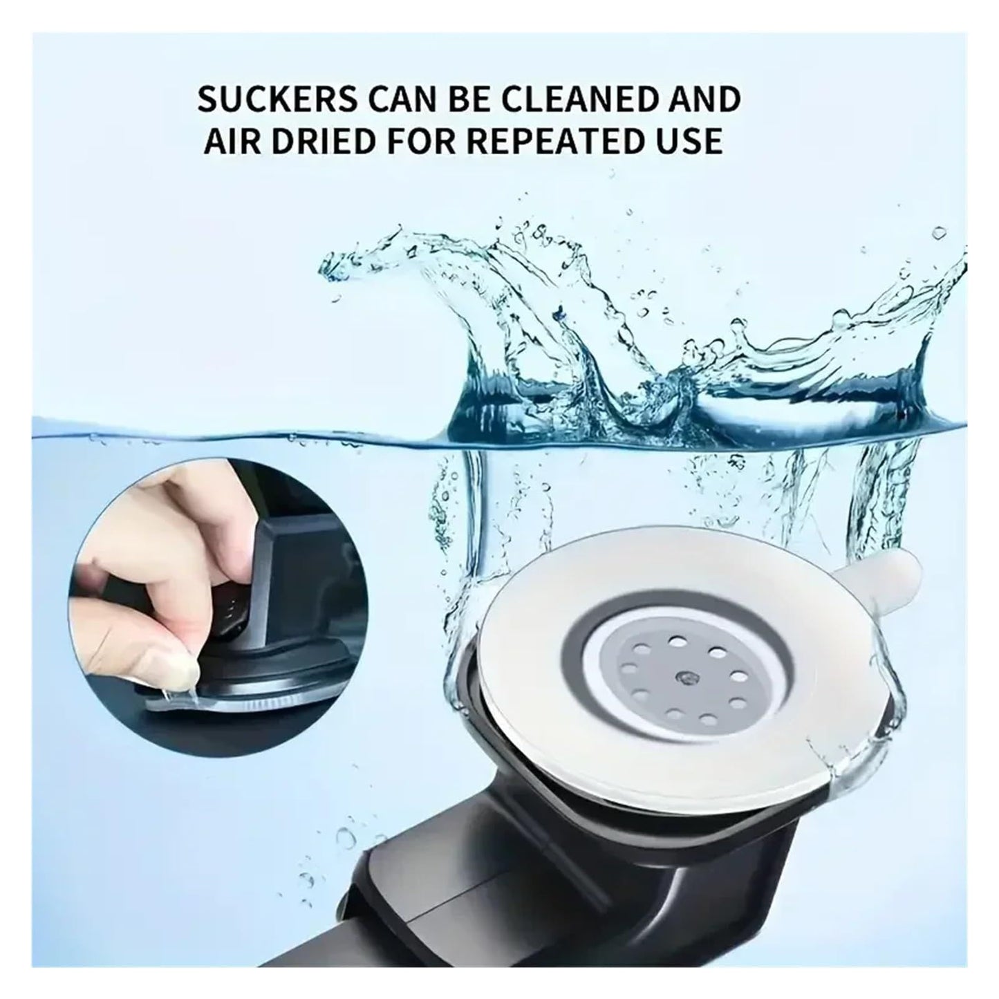 Black car phone holder suction cup phone holder car suitable for phone holder (suction cup type)