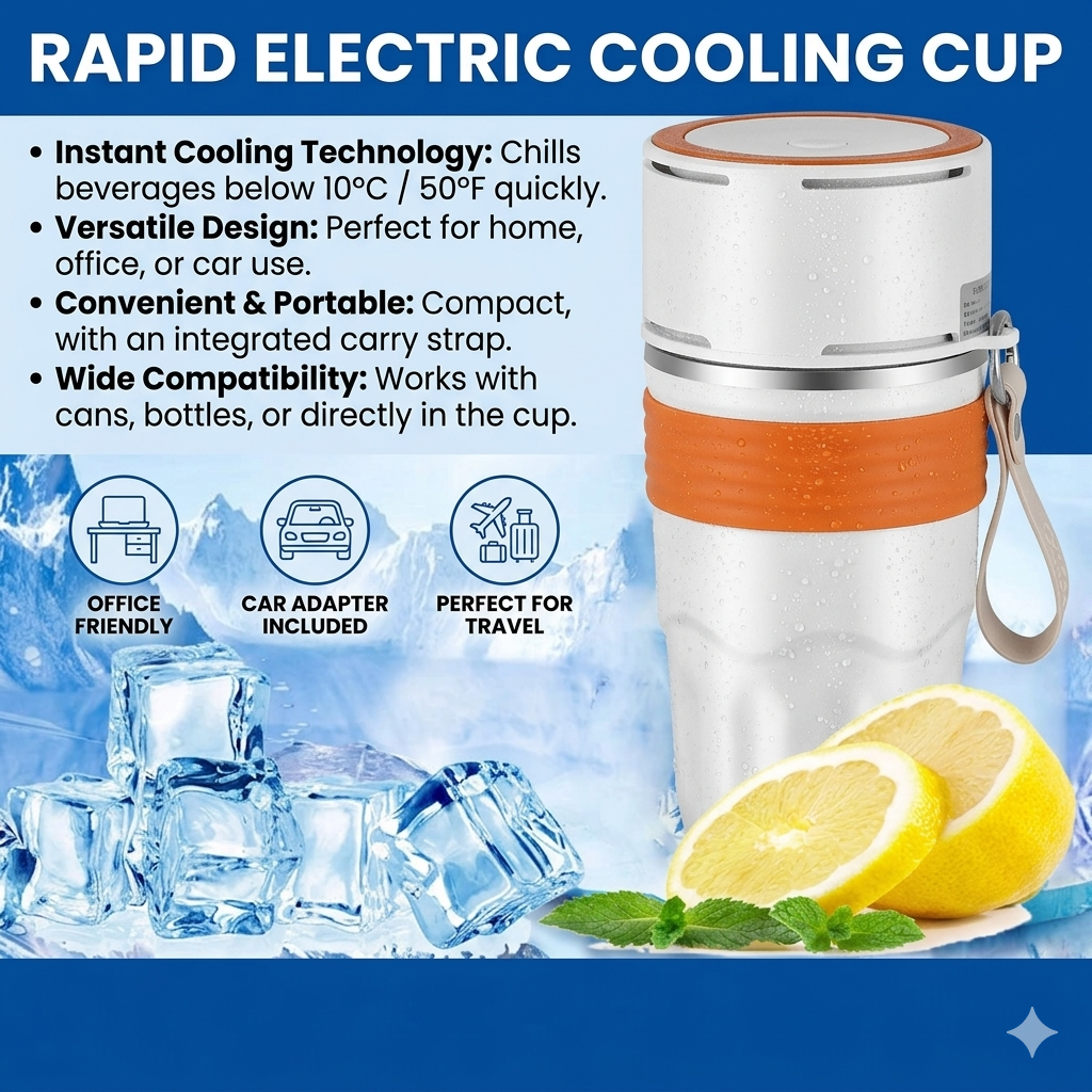 USB Heated & Cooling Smart Cup, Fast Cooling 0–10°C & Heating Up to 50°C, Portable Thermostatic Cold & Hot Cup, Car Office Travel Use, USB Powered Beverage Cooler & Warmer, Works with Power Bank & Car Charger,Grey