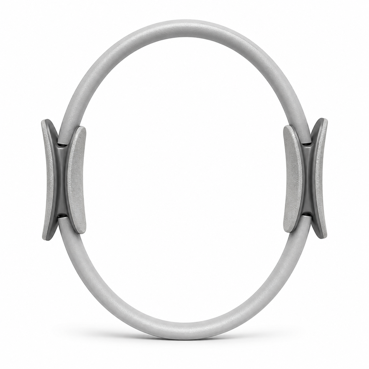 Pilates Ring Fitness Circle 14.96", Yoga Magic Circle with Dual Padded Handles for Mat & Reformer Workouts, Resistance Exercise Ring for Arms, Legs & Core Toning, Gray