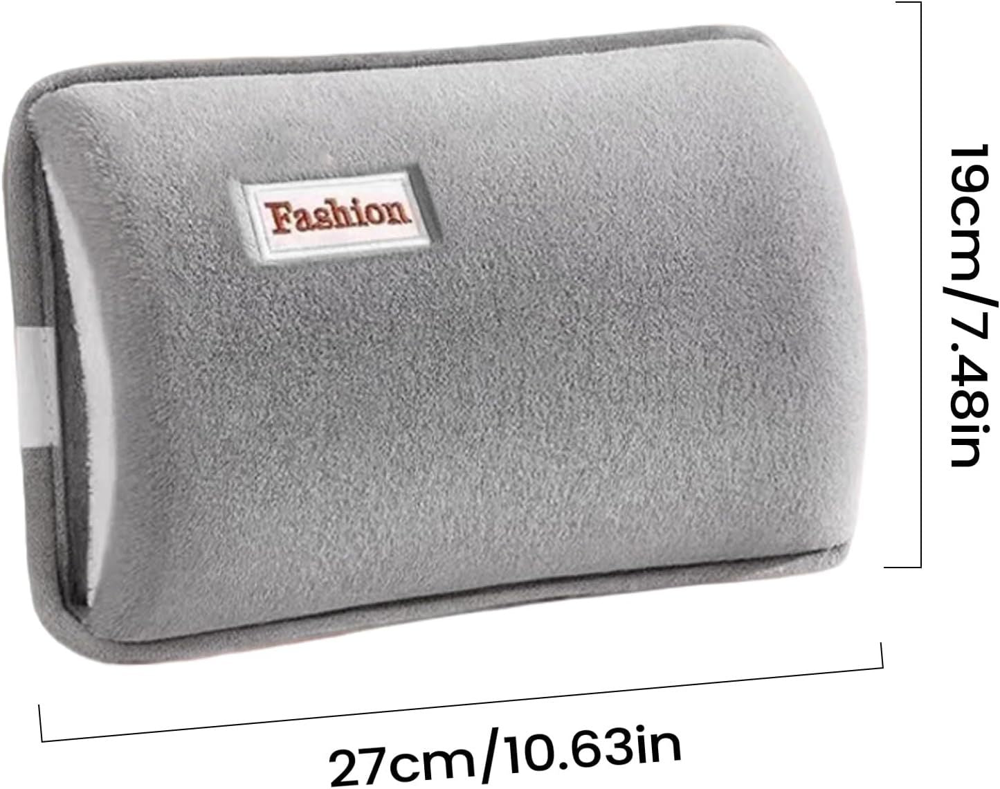 Hot Water Bottle with Rechargeable Plush Cover for Cramps Relief, Warm Heating Pad for Abdomen Back Foot, Soft Hand Warmer for Women Kids Home Office School Winter Reusable Heat Therapy Bag(pink)