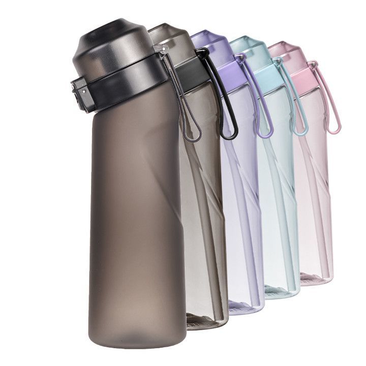 0 Sugar 0 Calorie Scented Water Bottle Matte Black 7 Rings