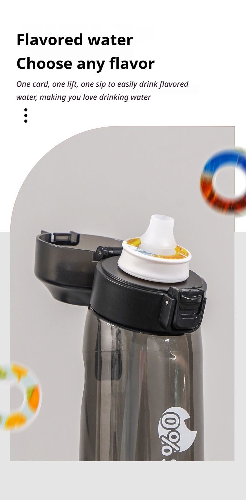 0 Sugar 0 Calorie Scented Water Bottle Purple
