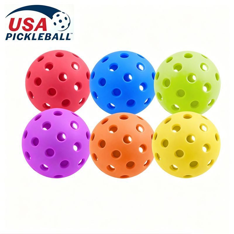 15-Pack 72mm Red Pickleballs 26-Holes