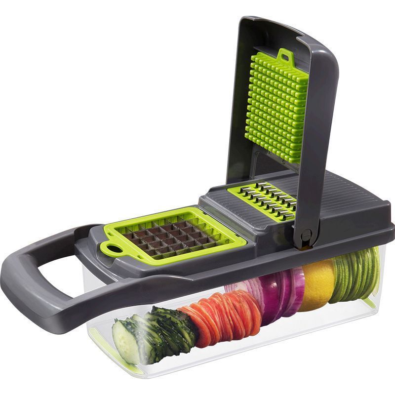 16-in-1 Vegetable Chopper (3 Blades+Square Tool)