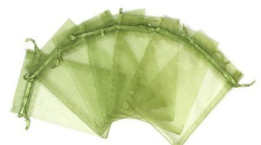 Insect-proofMeshBags,ArmyGreen,20-Pack