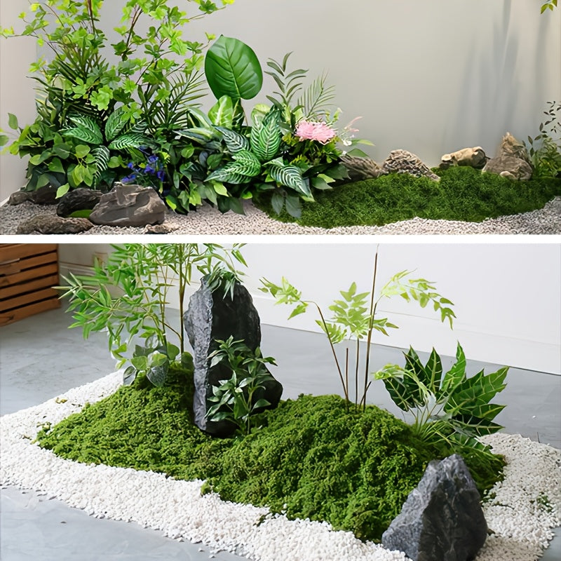 diy artificial moss lawn-Dark Green Filamentous Moss 100g