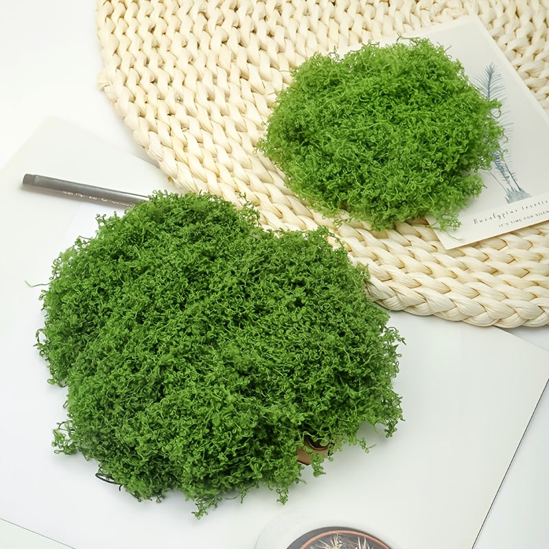 diy artificial moss lawn-Dark Green Filamentous Moss 30g
