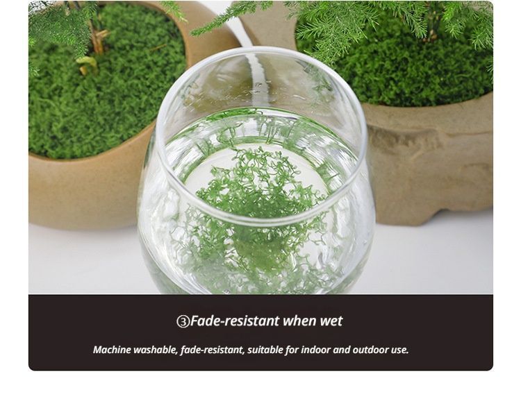 diy artificial moss lawn-Light Green Filamentous Moss 1000g (Bulk)