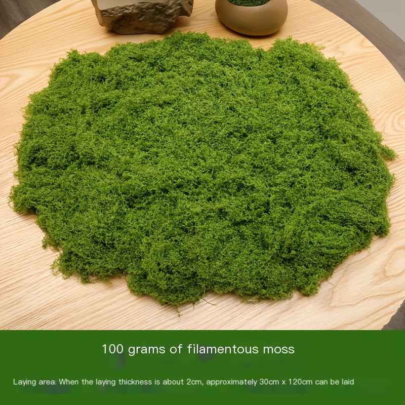 diy artificial moss lawn-Light Green Filamentous Moss 20g